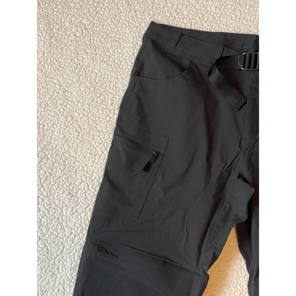 Adidas Terrex Utilitas Zip-Off Hiking Pants Mens Large Black Convertible HN2896
